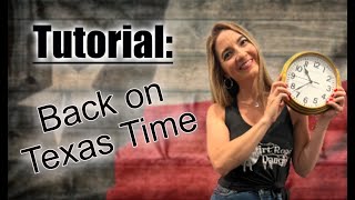 Back on Texas Time Dance Tutorial [upl. by Celestia]