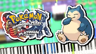 Pokemon Diamond amp Pearl  Floaroma Town Theme Piano Tutorial Synthesia [upl. by Romonda]