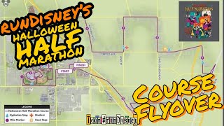 2024 runDisney Disneyland Halloween Half Marathon Course Flyover [upl. by Anahcar218]