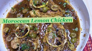 MOROCCAN LEMON CHICKEN  COOKING AROUND THE WORLD 2018 COLLABORATION [upl. by Keyek500]