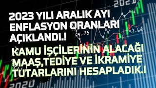 2023 Yılı Son Enflasyon Oranı AçıklandıYeni Yılda Kamu İşçisinin Alacağı MaaşTediye Ve İkramiyesi [upl. by Anabal]