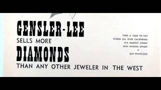 Gensler Lee Diamonds jingle  used from the 1960s through 1985 [upl. by Neeloc241]