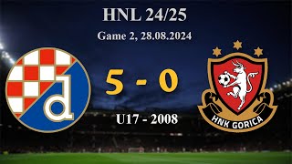 2 2008 U17 Dinamo 50 Gorica HNL 2425 28082024 croatiafootball hnl [upl. by Essile]