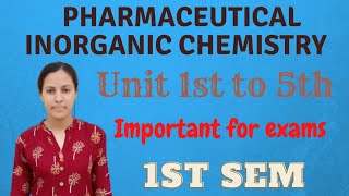 Pharmaceutical inorganic chemistry 1 semester mcq  B pharmacy 1st semester  Perfect pharmacy [upl. by Sudaorb]