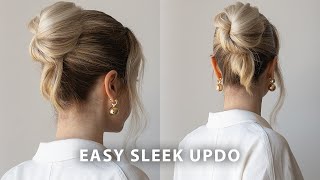 60 Second Sleek Updo Tutorial ❤️ [upl. by Pillsbury839]