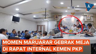 Gebrak Meja saat Rapat Kementrian PKP Maruarar Sirait Singgung Bobrok Birokrasi [upl. by Kravits]