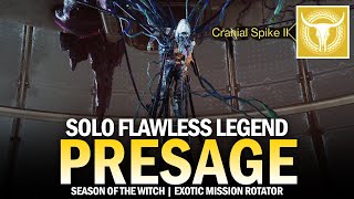 Solo Flawless Legend Presage in Season of the Witch Exotic Mission Rotator Destiny 2 [upl. by Temhem]