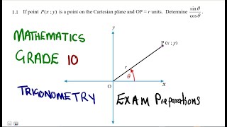 Mathematics grade 10 Trigonometry Exam 2 mathszoneafricanmotives mathswithadmirelightone [upl. by Levona154]