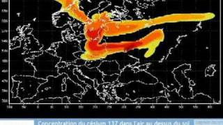 Chernobyl 25 years ago radioactive Cesium 137 cloud over Russia and Europe [upl. by Nahgeem]