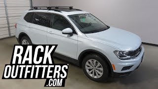 Yakima TimberLine CoreBare Roof Rack Crossbars for Volkswagen Tiguan 2018 [upl. by Bourn]