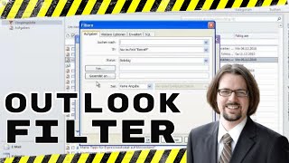 Lektion 23 Filter in Outlook setzenentfernen erledigte Aufgaben ausblenden [upl. by Heman]