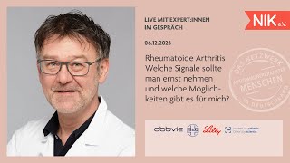 Rheumatoide Arthritis Welche Signale sollte man ernst nehmen und welche Möglichkeiten gibt es [upl. by Sue]