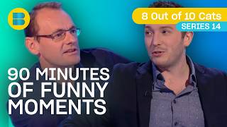 90 Minutes of Funny Moments From Series 14  8 Out of 10 Cats  Banijay Comedy [upl. by Kyred]