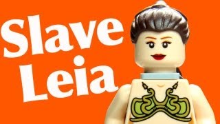 LEGO Slave Leia Star Wars Minifigure Comparison  BrickQueen [upl. by Nnaeus]