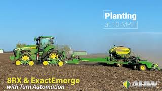 Accurate Seed Placement amp Planting  John Deere 8RX and ExactEmerge Planter [upl. by Wie]