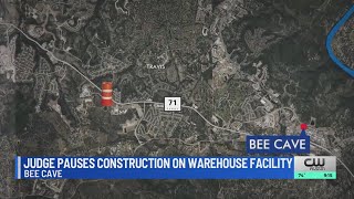 Travis County judge pauses construction on warehouse facility facing lawsuit [upl. by Adamek710]