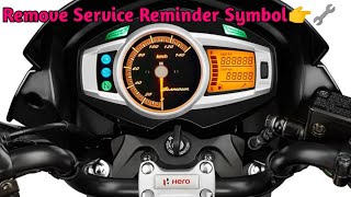 How to ClearRemove Service Reminder From Hero Bike Glamour Passion CBZ Super splendor Meter [upl. by Dusa309]