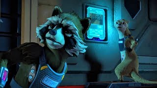 Rocket Racoon Leaves Lylla Otter to Die on Halfworld Guardians of the Galaxy  Telltale Games [upl. by Tammy]