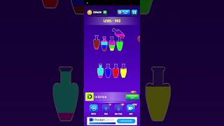 301305 water sort color puzzle game  water sort water puzzle 3D game 2024 [upl. by Heidt]