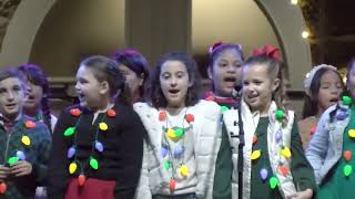 El Verano School Singers at Lighting of the Sonoma Plaza [upl. by Hcelemile428]