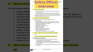 Safety Officer Interview [upl. by Laurianne]