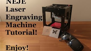 NEJE Laser engraving machine tutorial [upl. by Arihaz]