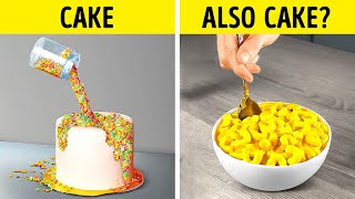 Cake or Fake 🍰 Easy Desserts and Cake Hacks for Beginners 🌈 [upl. by Zindman400]