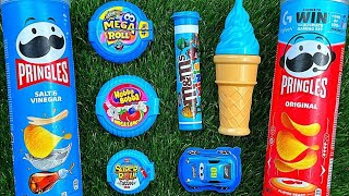 Unpacking Lollipops Big Pringles ASMR [upl. by Afihtan]