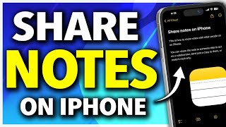 How To Share Notes On iPhone [upl. by Nylirehc]