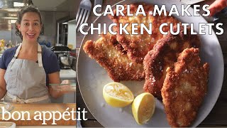 How to Make Perfect Crispy Chicken Cutlets  From the Test Kitchen  Bon Appetit [upl. by Marrin]