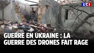 Guerre en Ukraine  la guerre des drones fait rage｜LCI [upl. by Knepper]