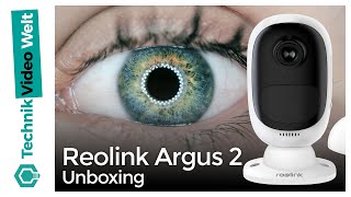 Reolink Argus 2 Unboxing Deutsch [upl. by Dulcinea]