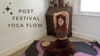 POST FESTIVAL YOGA FLOW 🎉  Gentle amp Slow Stretch  20 MINS [upl. by Rothberg]