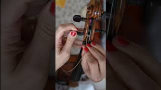 How to Replace your Violin Strings shorts [upl. by Arnaldo]