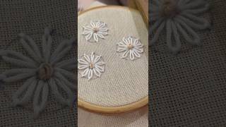 easy lazy daisy embroidery 🪡 [upl. by Remoh141]