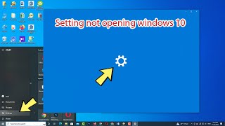 Fix settings not opening in windows 10 [upl. by Ilrak814]