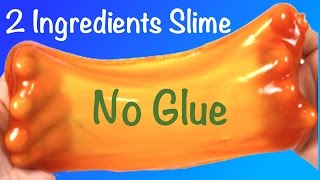 2 Ingredients SlimeHow to Make Slime Without GlueBaking SodaBorax or Hand Soap [upl. by Krasner689]