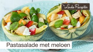 Pastasalade met meloen [upl. by Beffrey]