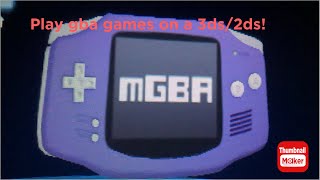 Play gba games on a 3ds [upl. by Notlehs28]