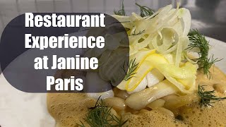 Restaurant Experience at Janine Paris 75017 [upl. by Fasa]