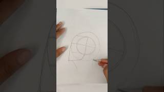 How to Side view head drawing shorts loomismethod drawingtutorial [upl. by Glen]