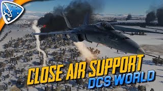 DCS World Close Air Support  FA18C Hornet Campaign Mission 2 [upl. by Eicak763]