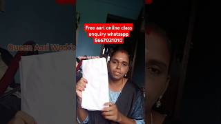 Aari Works classes in tamil with certificate  Aari work tips for beginners [upl. by Charteris]