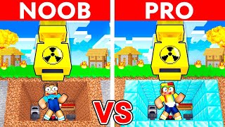 NOOB vs PRO DOOMSDAY BUNKER Build Challenge in Minecraft [upl. by Lhadnek]