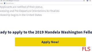 BOURSE POUR LES USA MANDELA WASHINGTON FELLOWSHIP [upl. by Ydoow]