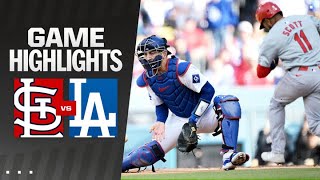 Cardinals vs Dodgers Game Highlights 33124  MLB Highlights [upl. by Okajima]