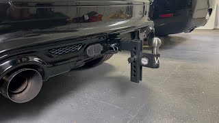 Weigh Safe Aero Hitch  Adjustable Trailer Hitch Ball Mount  6quot Drop Hitch for 2quot Receiver Review [upl. by Christiane]