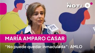 María Amparo Casar quotno puede quedar inmaculadaquot AMLO [upl. by Valleau]