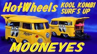 【HotWheels】KOOL KOMBI SURFS UP MOONEYES VW Volkswagen VanYellow 164【Additional Painting】 [upl. by Godard]