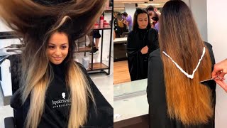 Hair Makeover Compilation  Women Haircut Tutorial amp Color Transformation [upl. by Kramlich797]